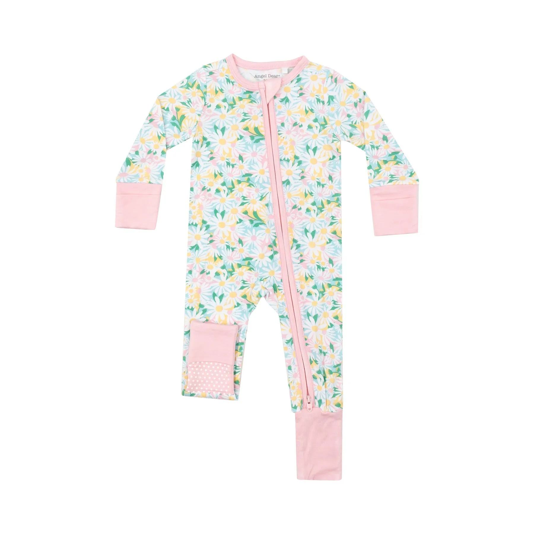 2-Way Zipper Romper - Color Fill Daisies by Angel Dear