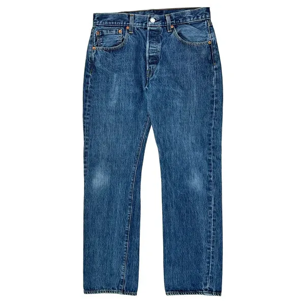 501 Levis Jeans - 31W 29L Blue Cotton