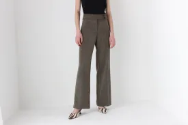 90s Woven Textured Wide Trousers