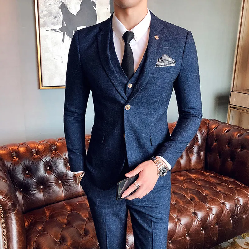 Angelo Ricci™ Exclusive Design Business Elegant 3 Piece Suit