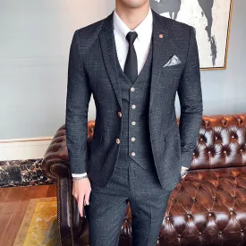 Angelo Ricci™ Exclusive Design Business Elegant 3 Piece Suit