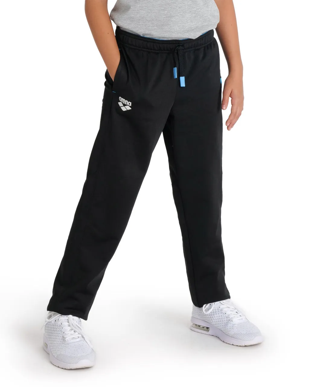 Arena Team Junior Solid Knit Poly Track Pants - Black