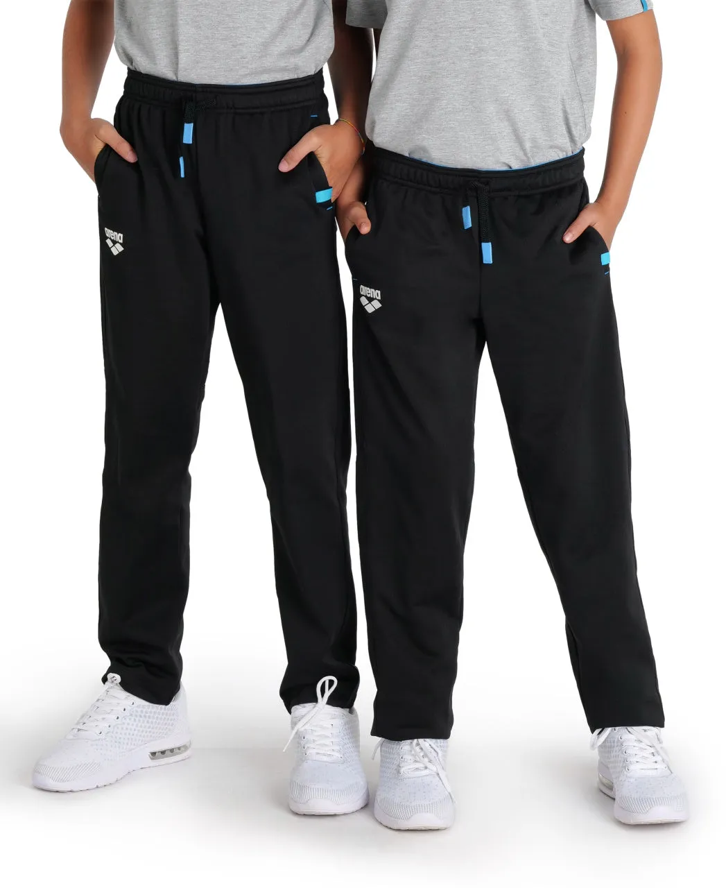 Arena Team Junior Solid Knit Poly Track Pants - Black