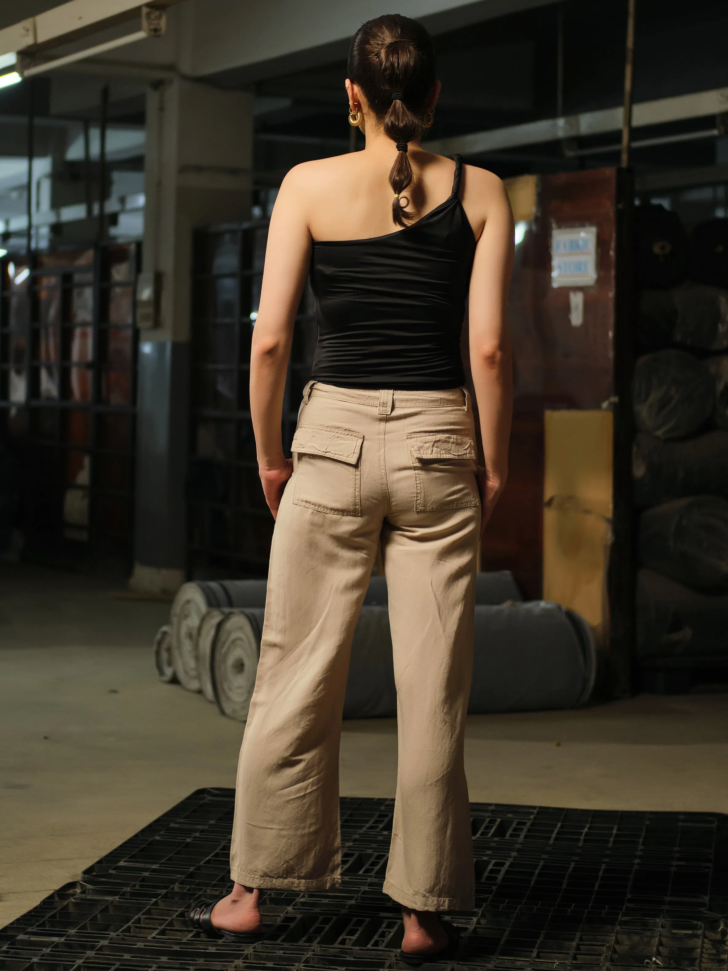 Azari Tapered Twill Linen Pants