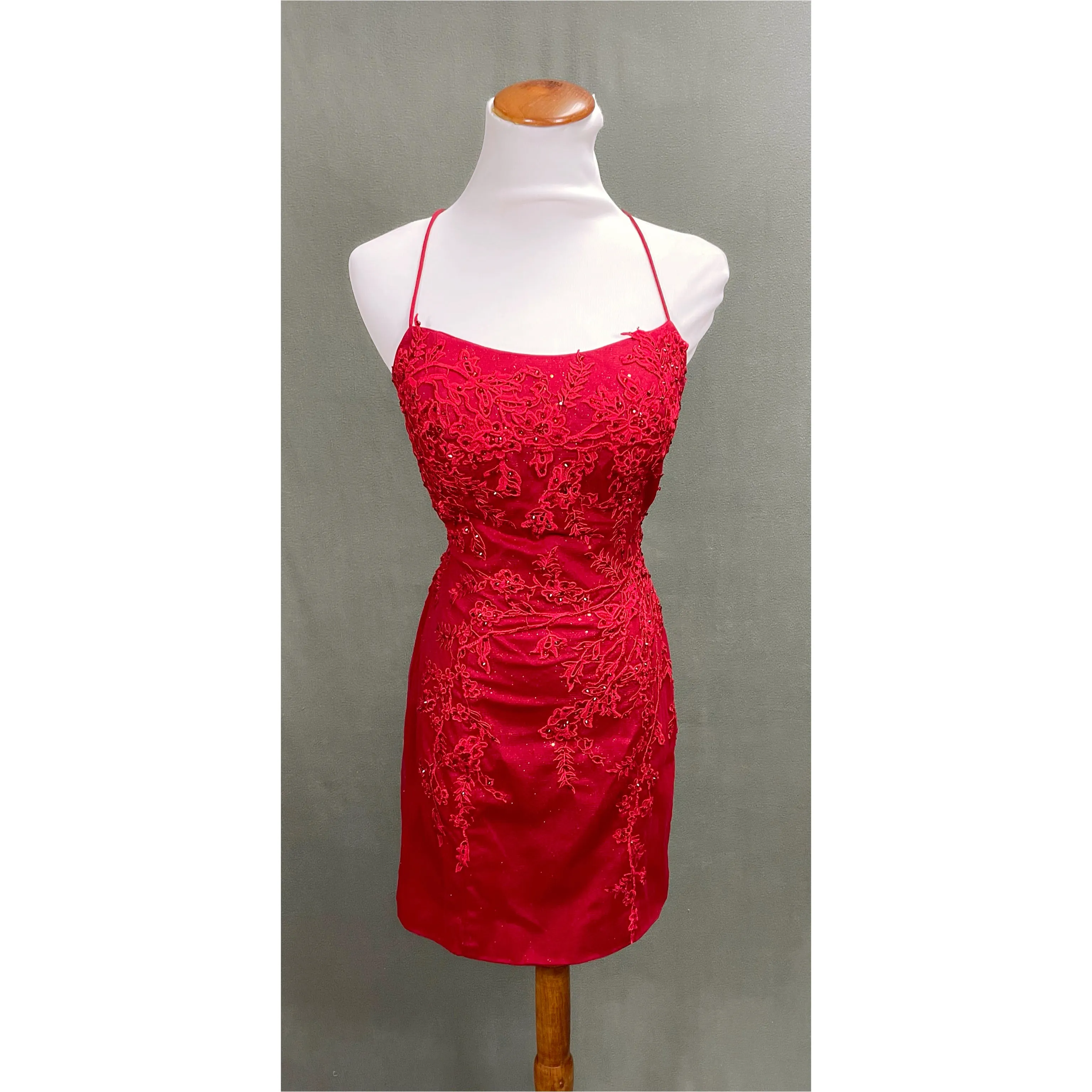 B. Darlin red dress, size 5/6