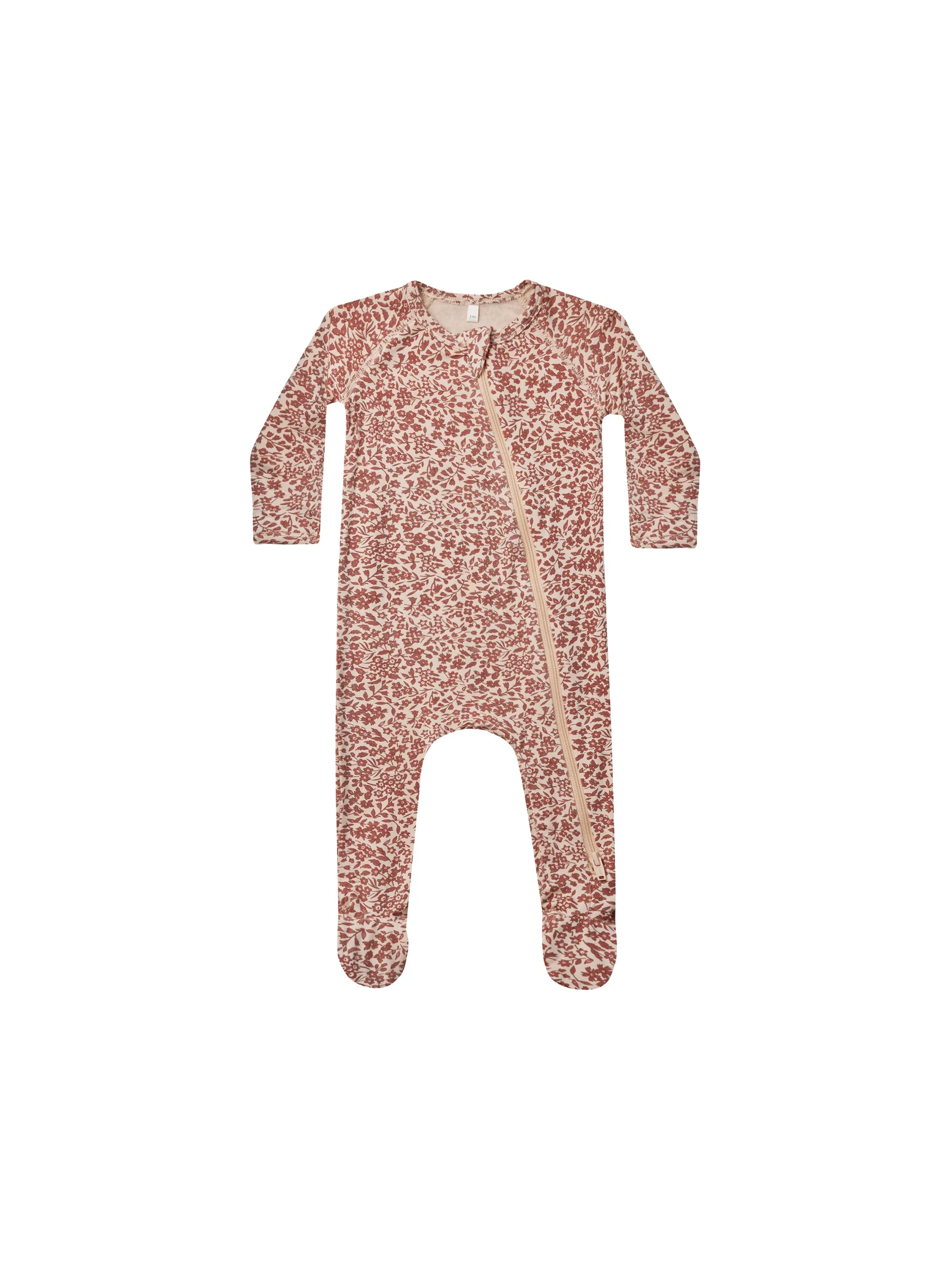 Bamboo Zip Footie | Flower Field