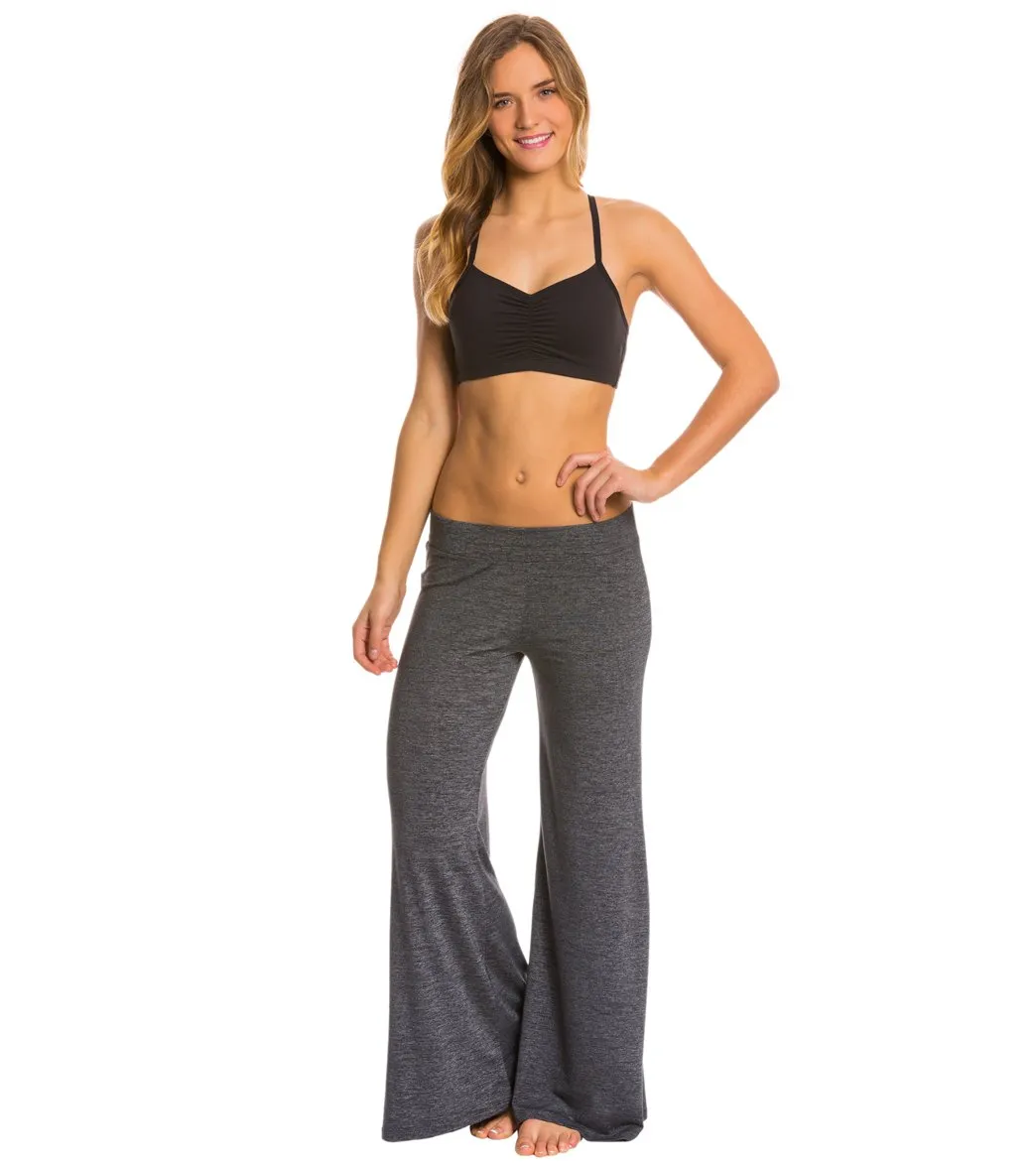 Beyond Yoga Cloud Heather Ankle-Tie Yoga Flare Pants