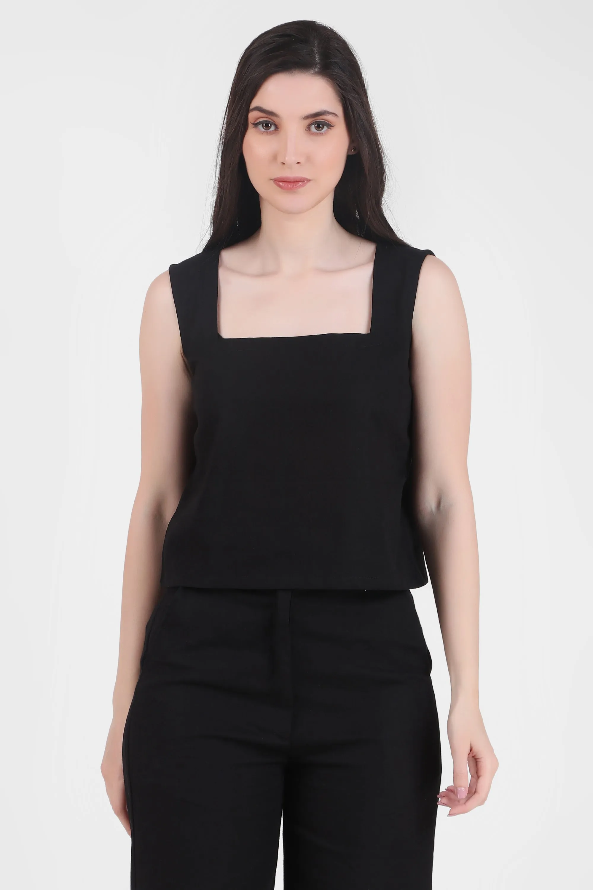 Black Bliss Linen Co-ord Set