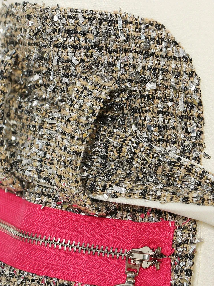 Black Tweed Pocket Blazer