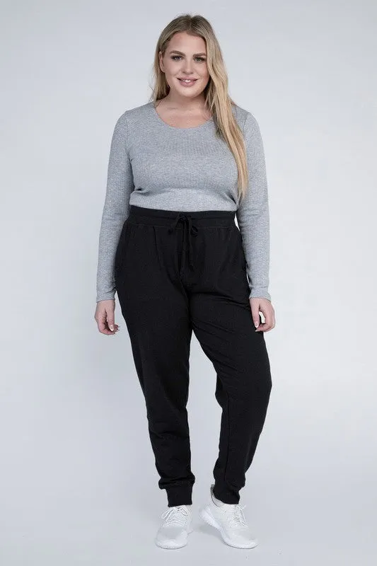 BLUE AGE Plus-Size Jogger Pants