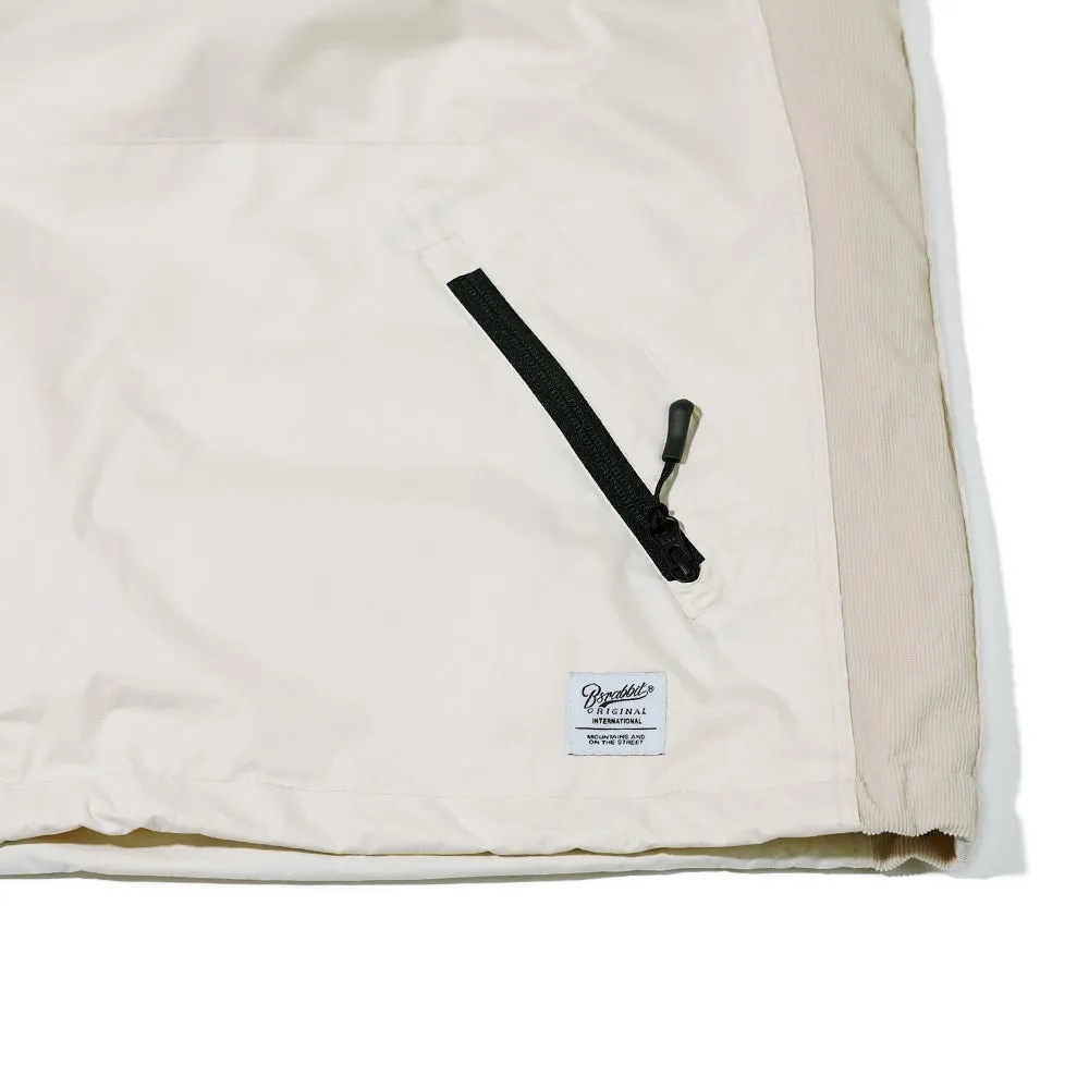 BOTH SIDES HOODED ANORAK JACKET CREAM
