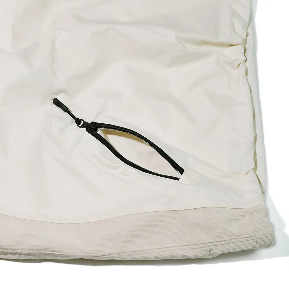 BOTH SIDES HOODED ANORAK JACKET CREAM