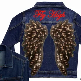 Bronze Wings Denim Jacket
