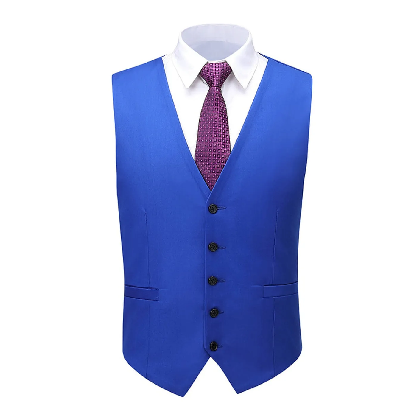 Business 3 Piece Men's Suit Flat Notch Lapel Wedding Tuxedos (Blazer   Vest   Pants)