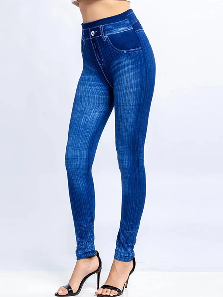 Butterfly Print High Waist Leggings