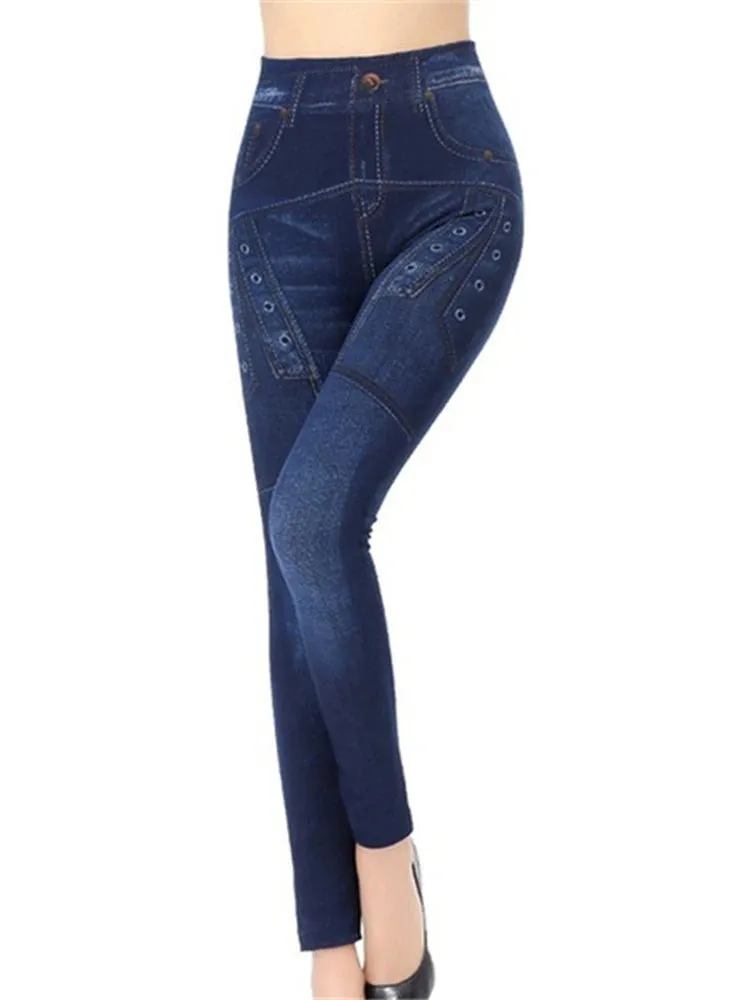 Butterfly Print High Waist Leggings