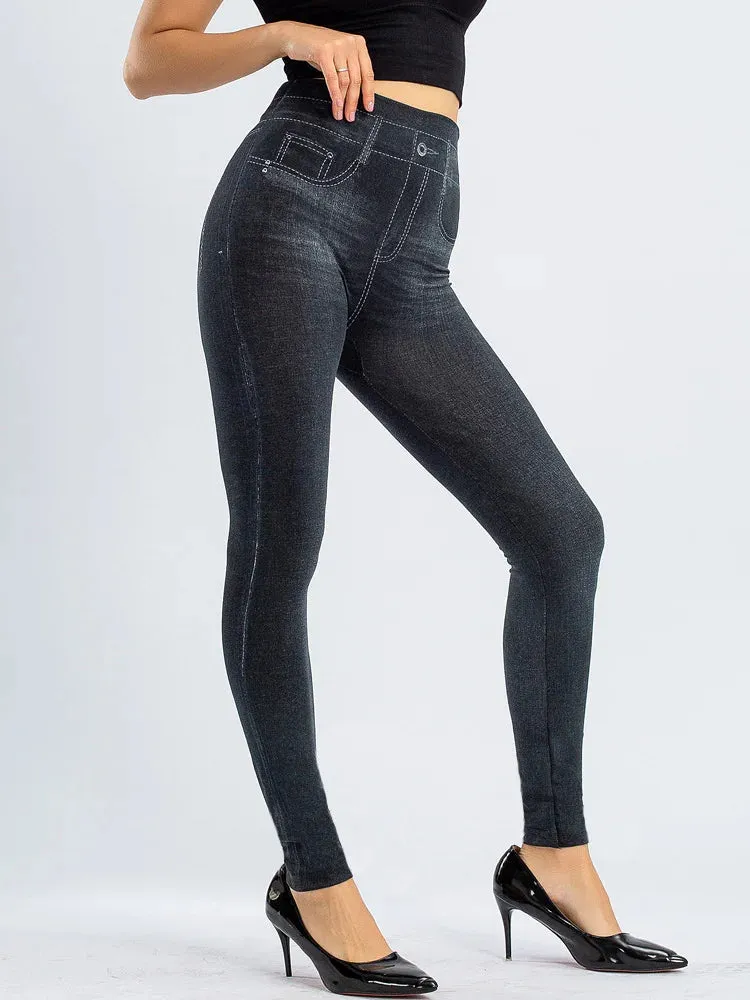 Butterfly Print High Waist Leggings