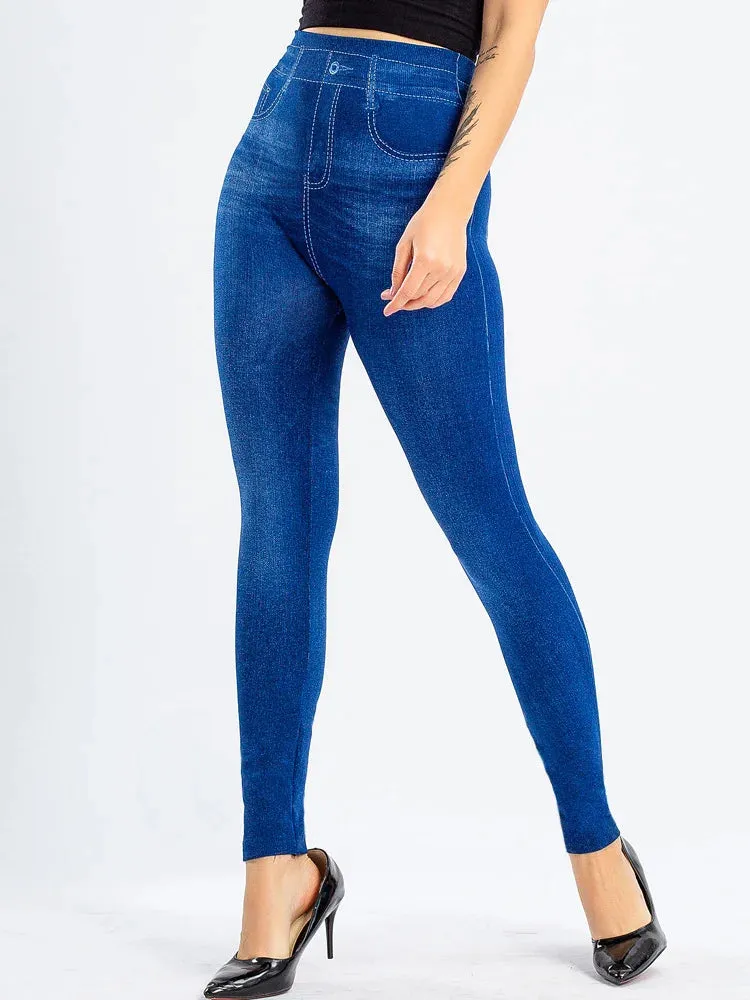 Butterfly Print High Waist Leggings
