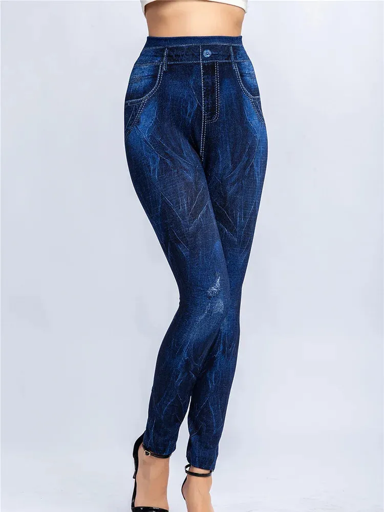 Butterfly Print High Waist Leggings