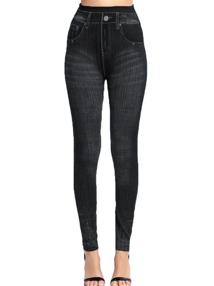 Butterfly Print High Waist Leggings