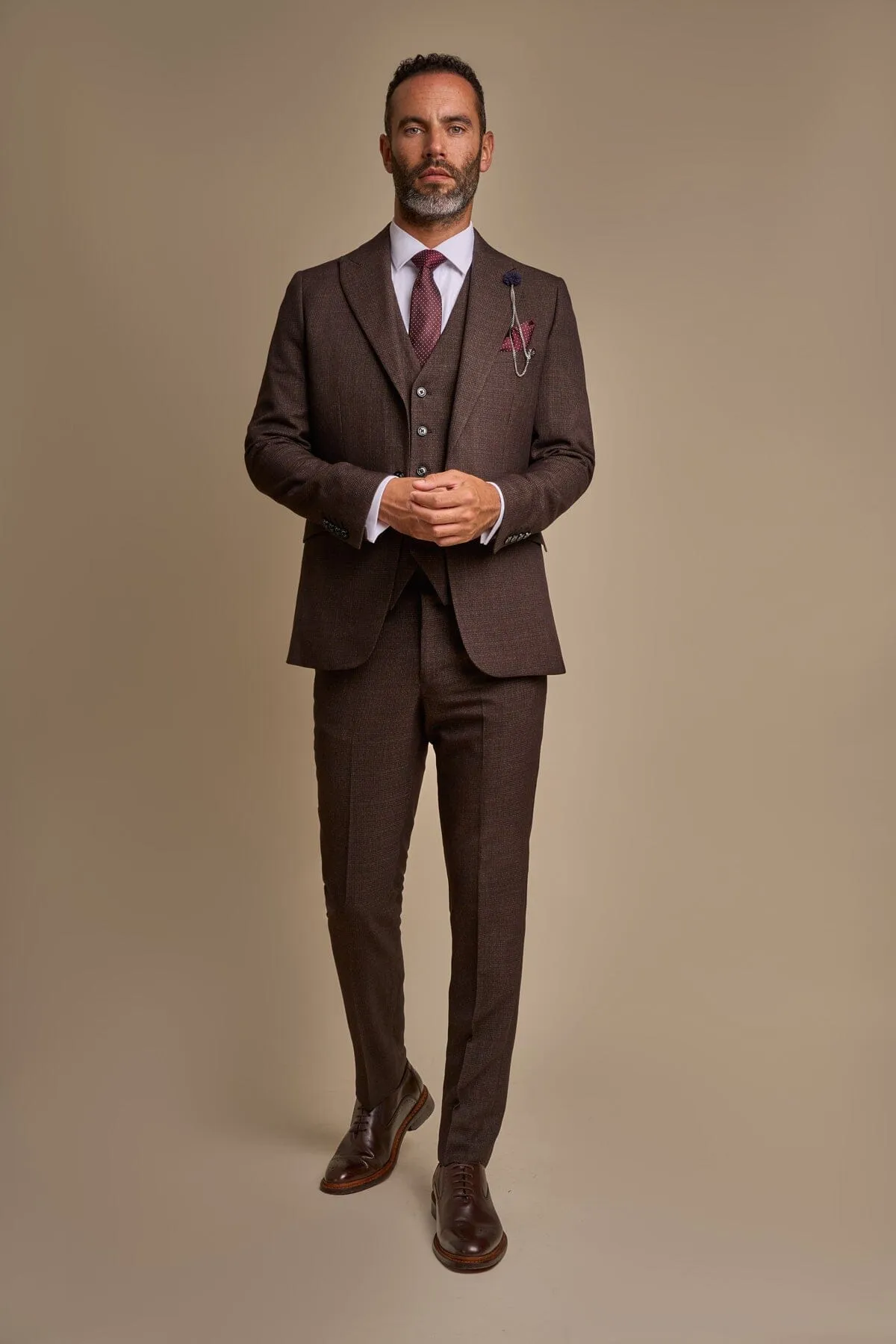 Caridi Brown 2 Piece Suit