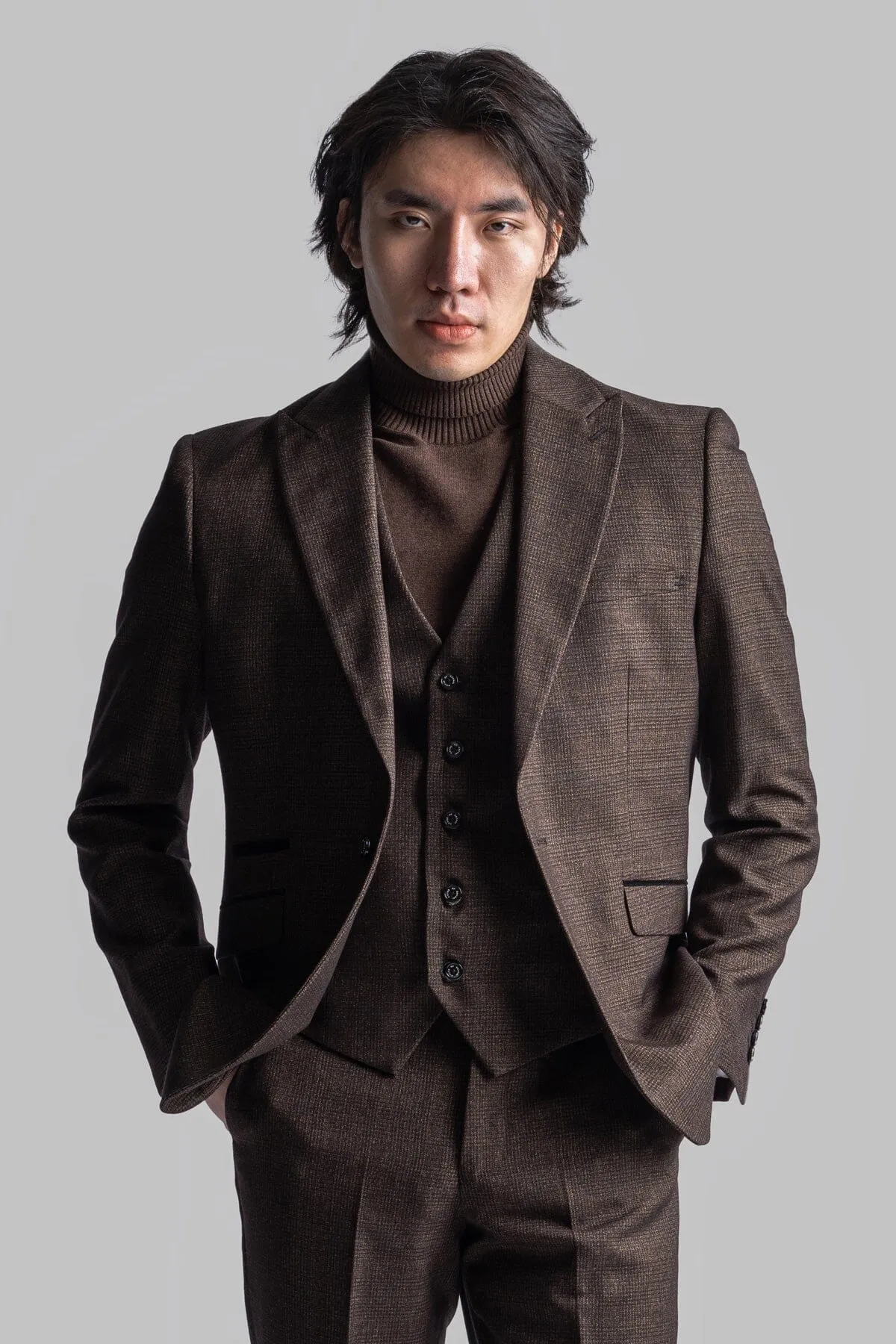Caridi Brown 2 Piece Suit