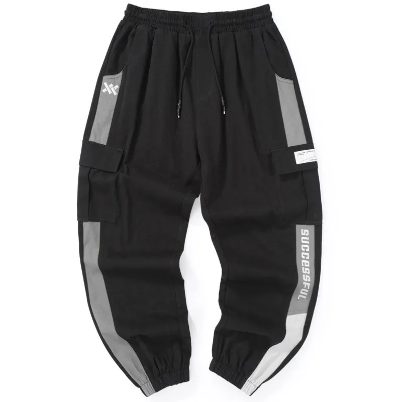 Casual Stripes Print Loose Jogger Pants