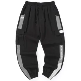 Casual Stripes Print Loose Jogger Pants