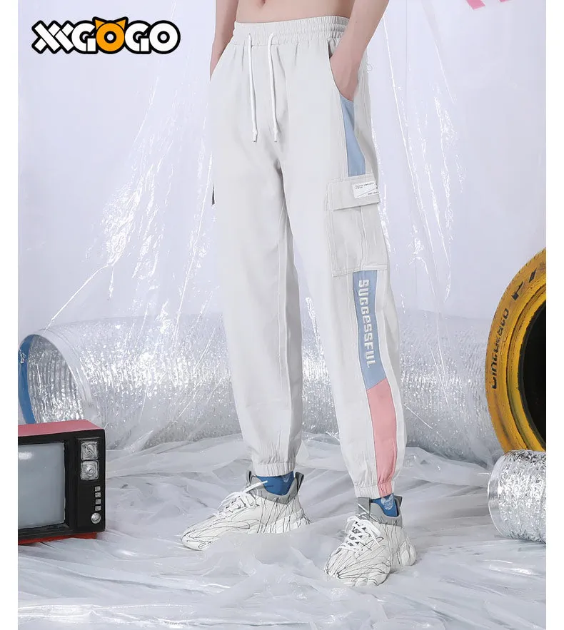 Casual Stripes Print Loose Jogger Pants