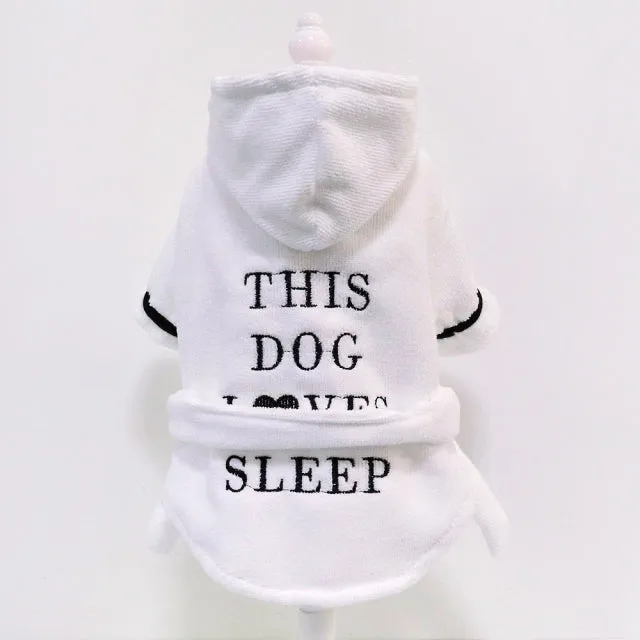 Cat Dog Bathrobe Dog Pajamas Clothes