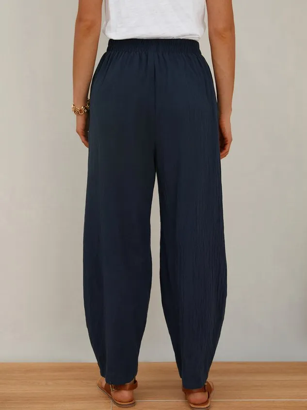 Chicmy-Plain Casual Casual Pants