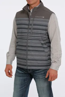 Cinch | Grey Striped Bonded Vest