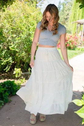 Coastal Tiered Maxi Skirt