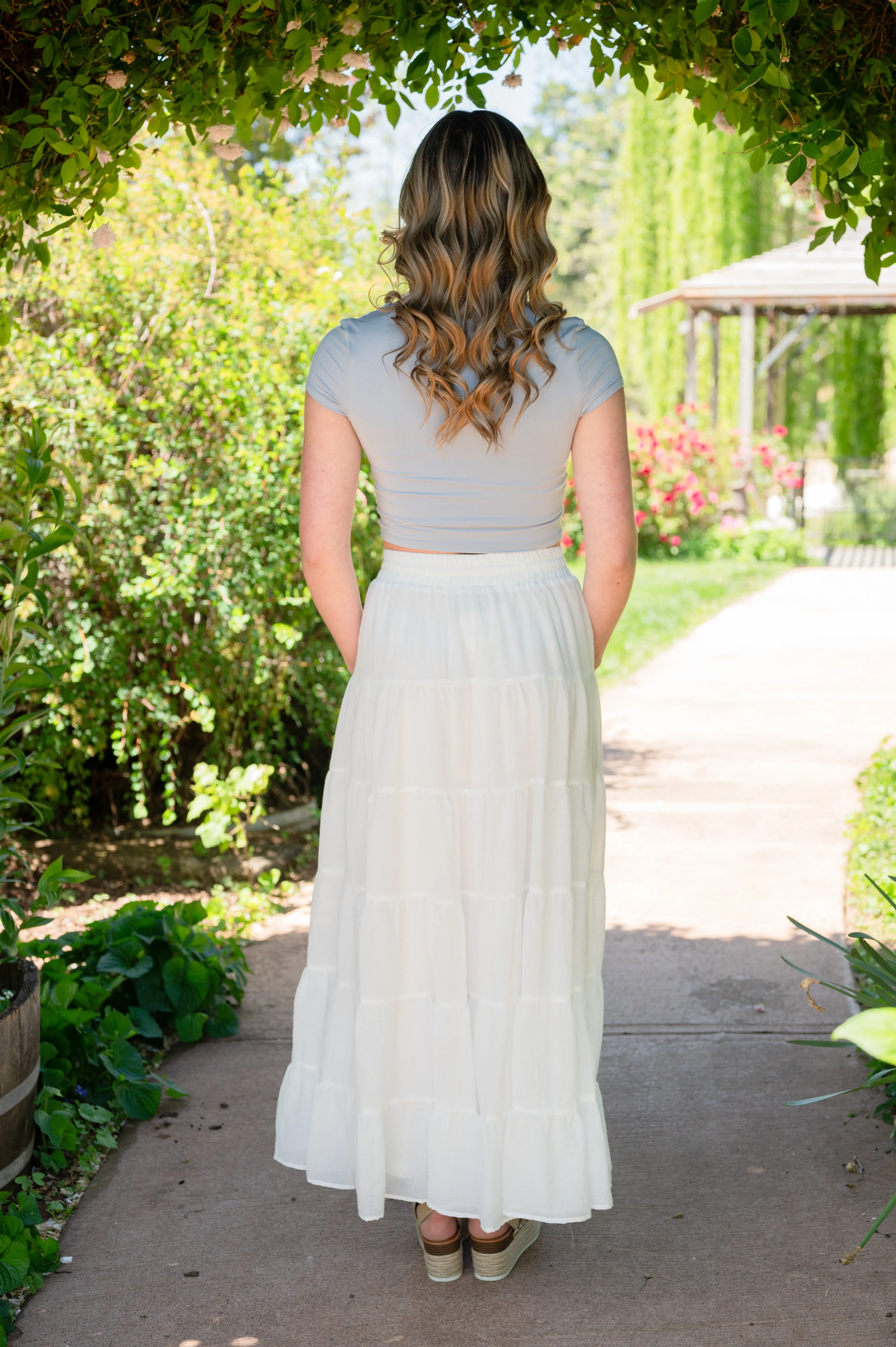 Coastal Tiered Maxi Skirt