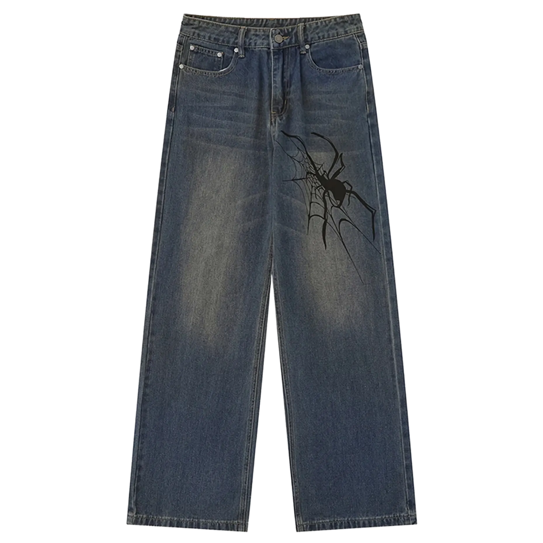 'Cobweb' Baggy Denim Jeans