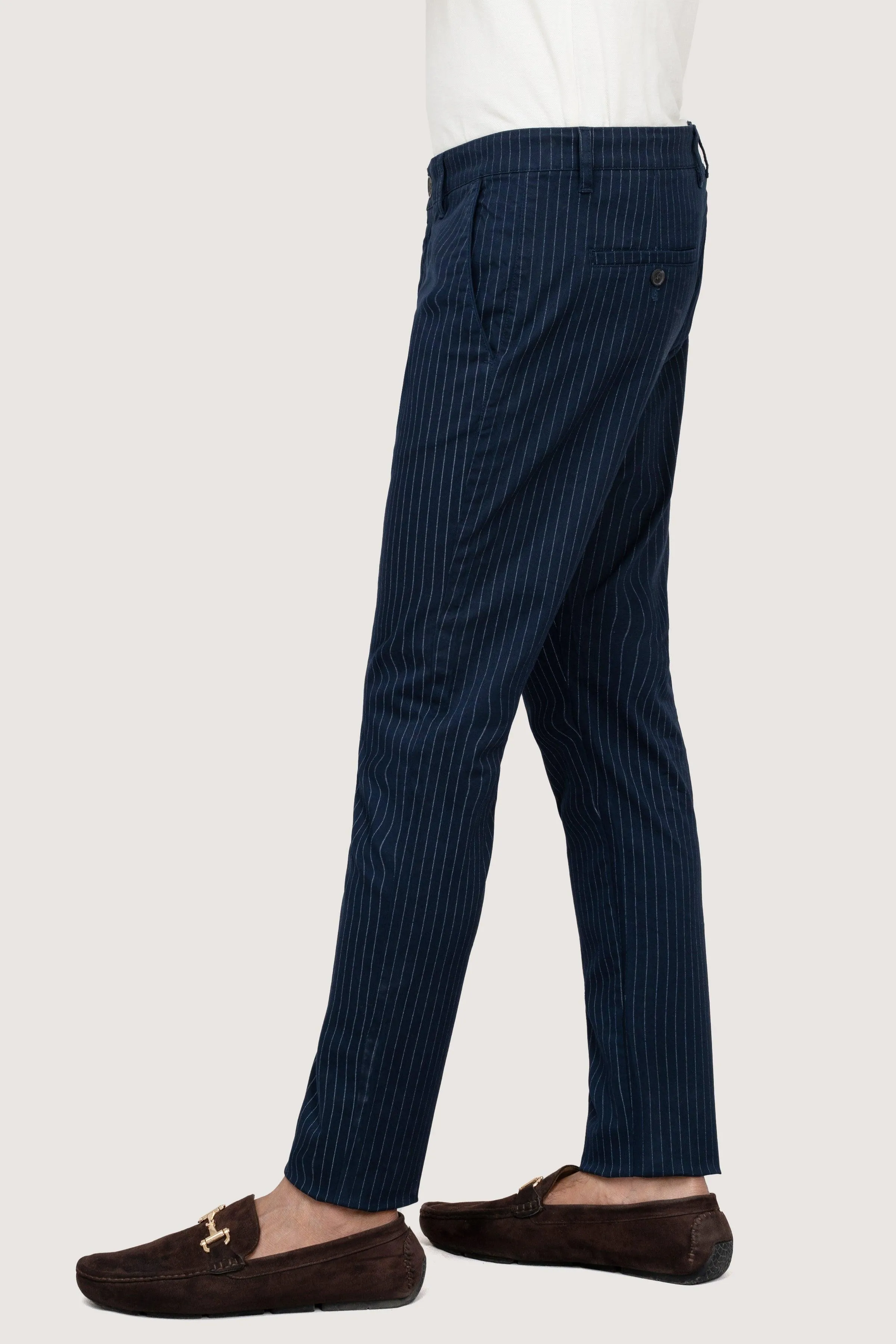 CROSS POCKET TWILL SLIMFIT PANT NAVY