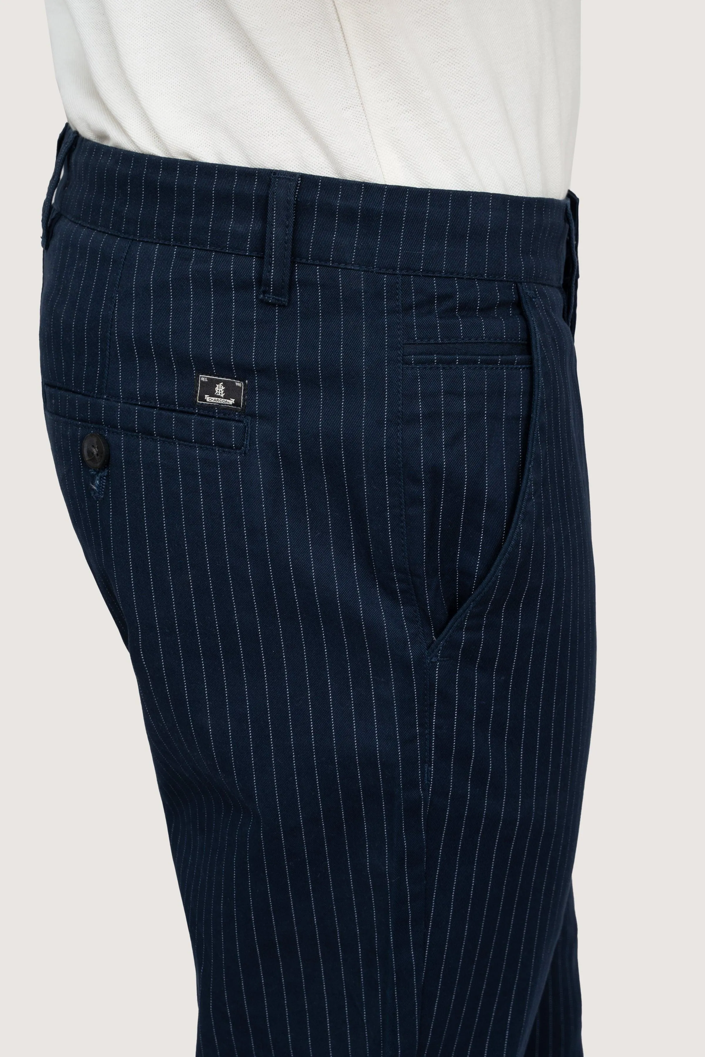CROSS POCKET TWILL SLIMFIT PANT NAVY