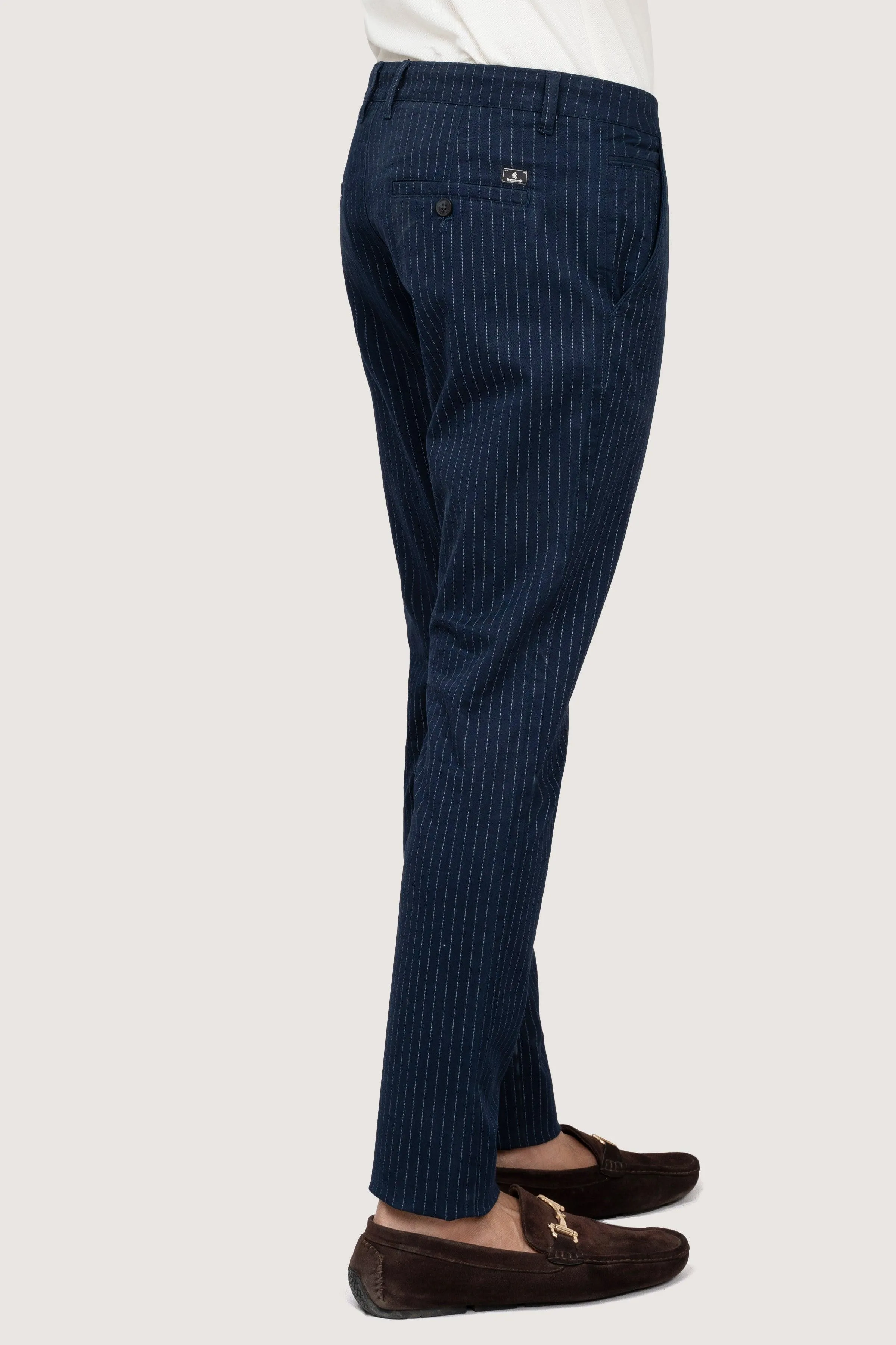 CROSS POCKET TWILL SLIMFIT PANT NAVY