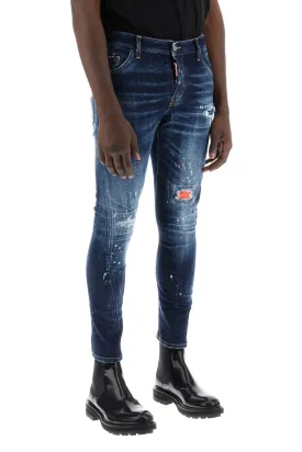 dark neon splash wash sexy twist jeans