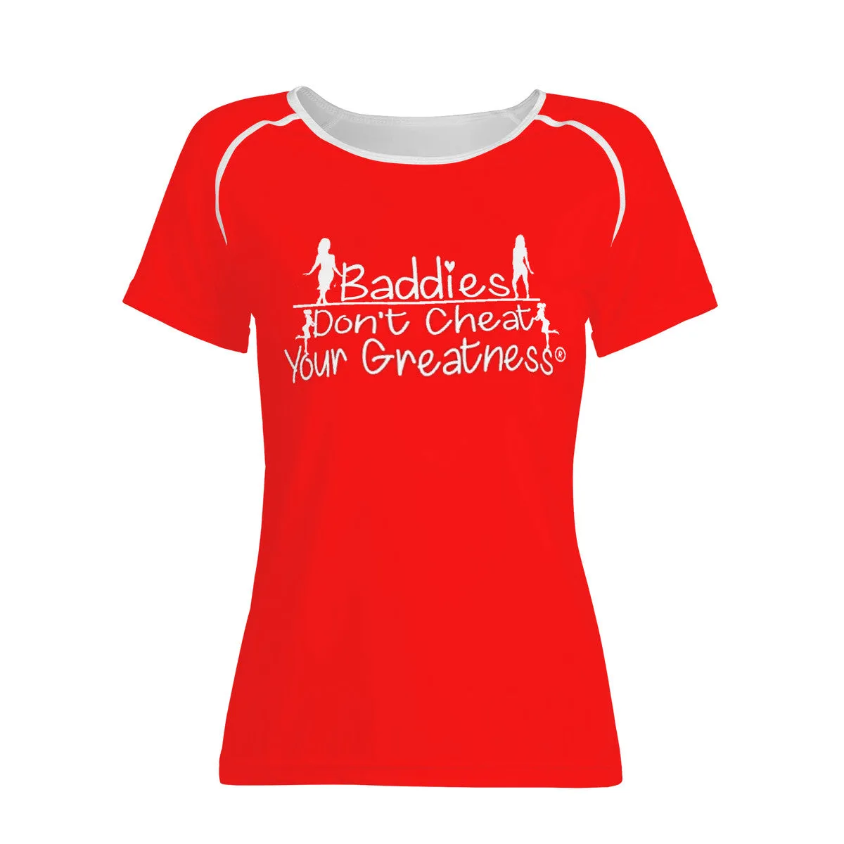 DCYG 24SX Baddies White Logo & Red Women's All-Over Print T shirt