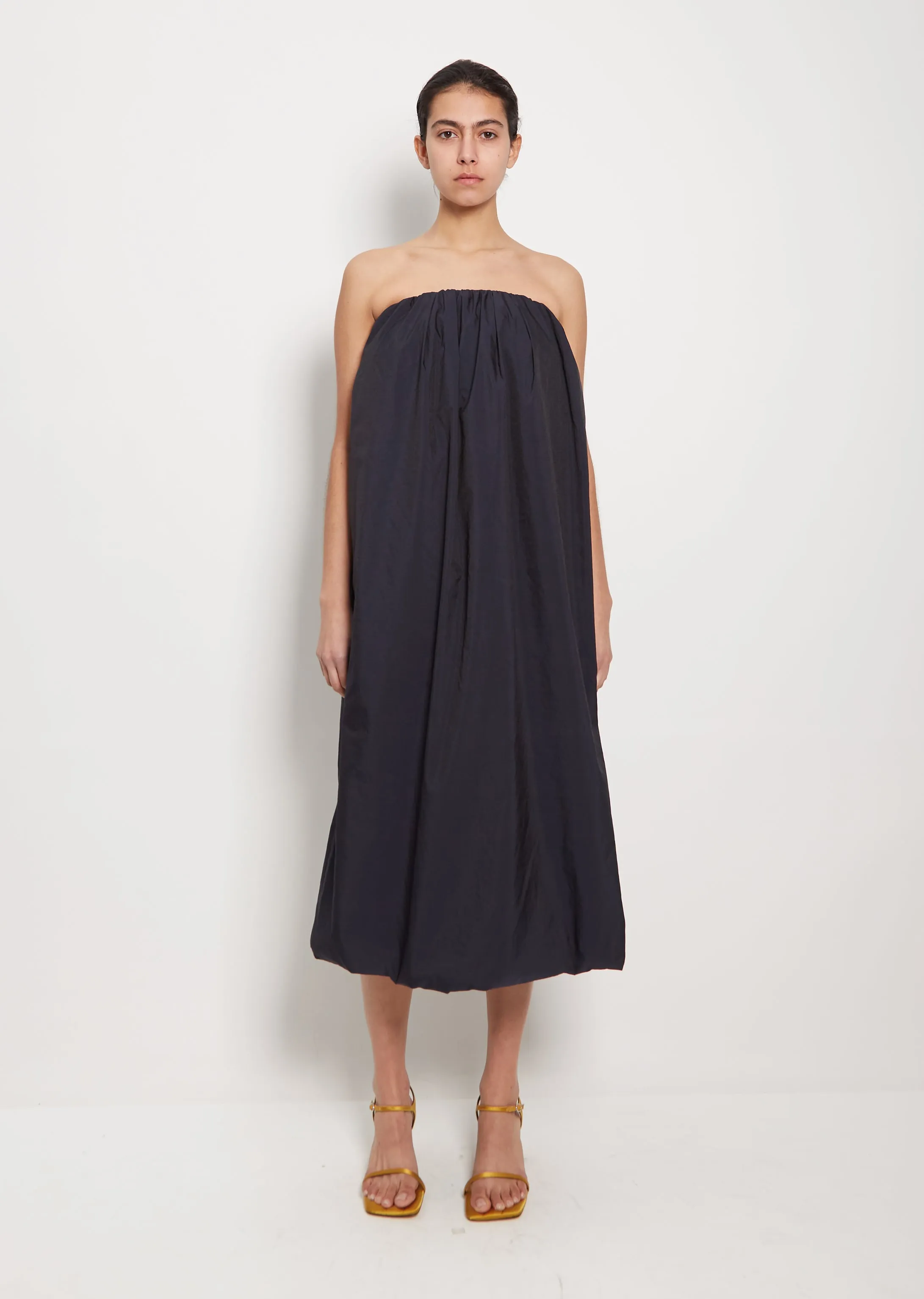 Decollete Dress — Navy