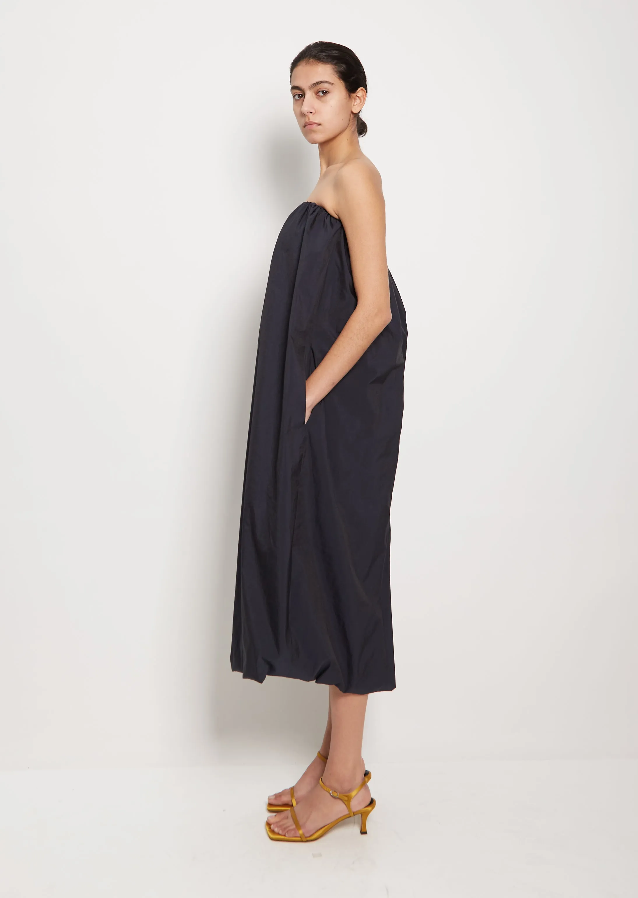 Decollete Dress — Navy