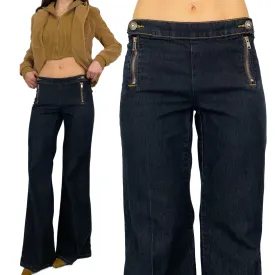 Double Zip Flare Jeans (XS)