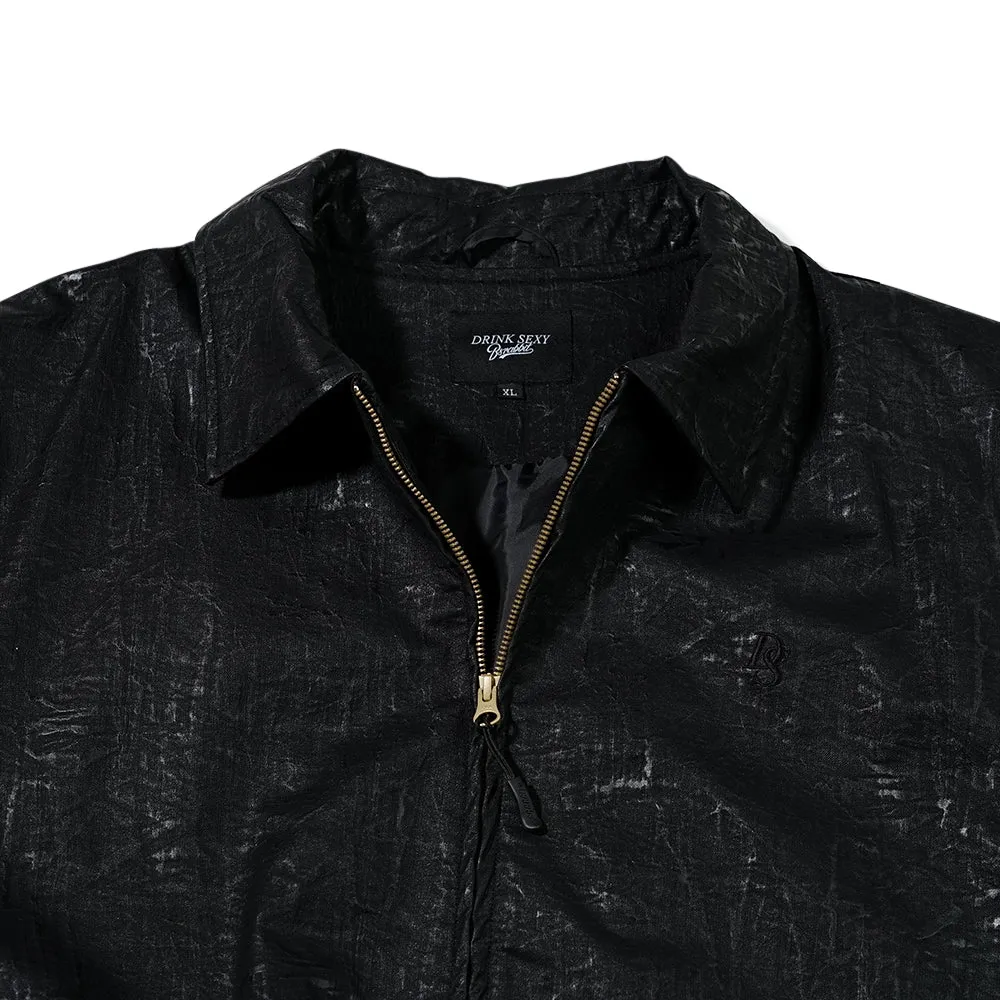 DSXBS LOGO LEATHER JACKET BLACK