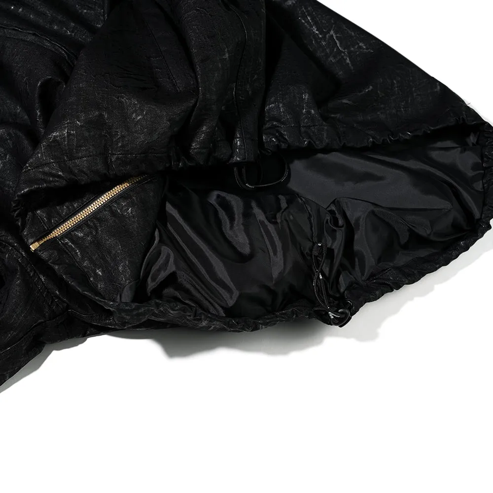 DSXBS LOGO LEATHER JACKET BLACK