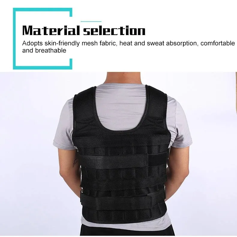 Exercise Weight Vest - 30KG Adjustable Exercise Loading Weight Vest for Fitness Training