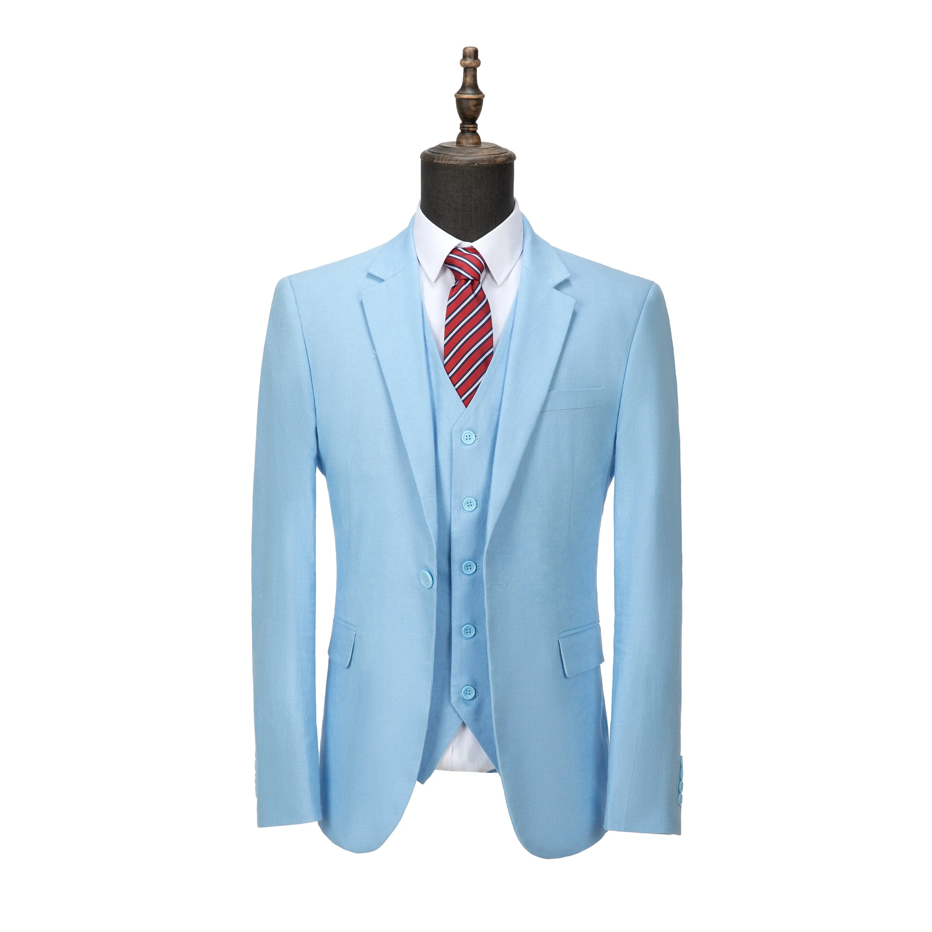 Fashion 3 Pieces Mens Suit Flat Notch Lapel Tuxedos (Blazer vest Pants)
