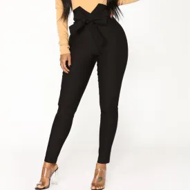 Fashion Elastic High Waist Pencil Pants