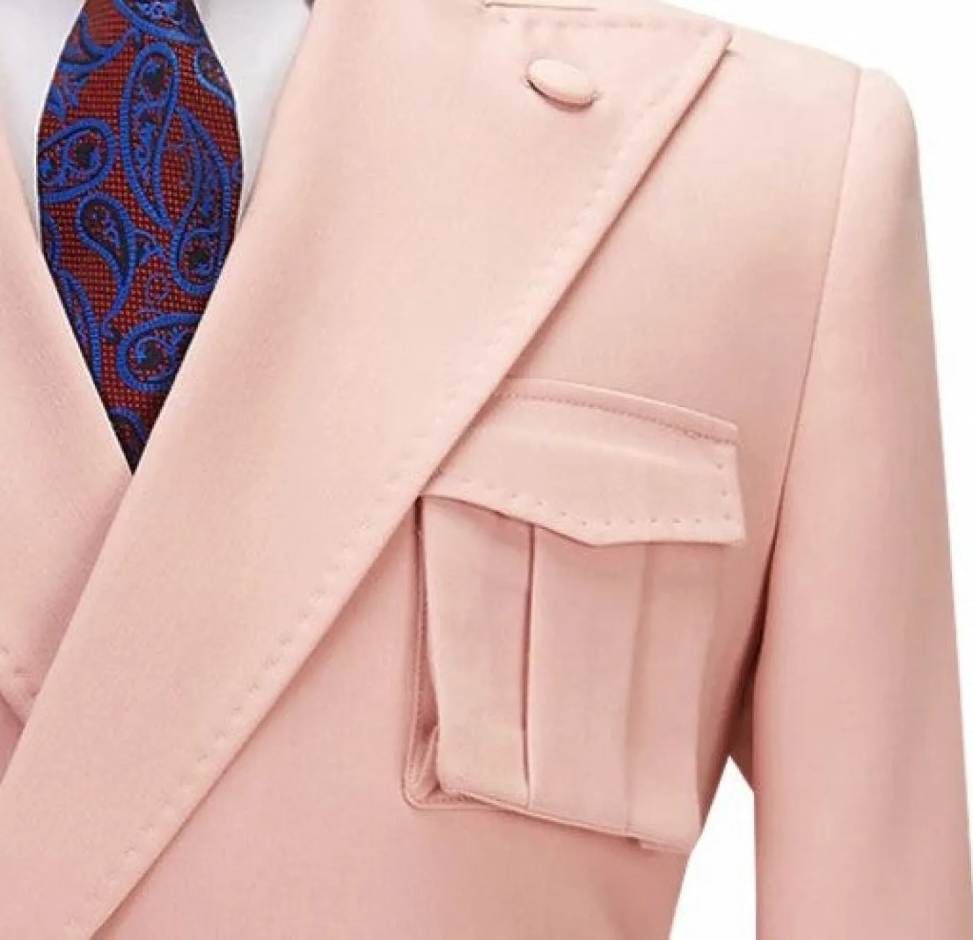 Formal 2 Piece Men's Suit Slim Fit Peak Lapel Tuxedo For Wedding (Blazer Pants)