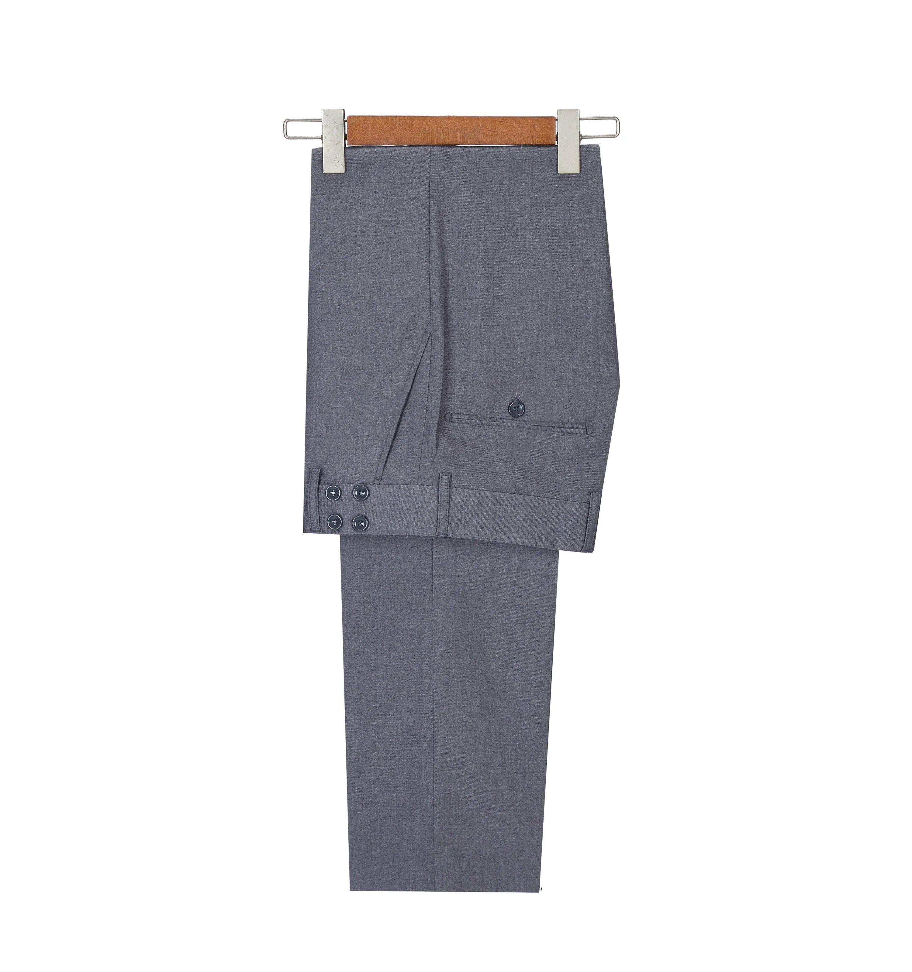 Formal 2 Pieces Mens Suit Double Breasted Flat Notch Lapel Tuxedos (Blazer Pants)